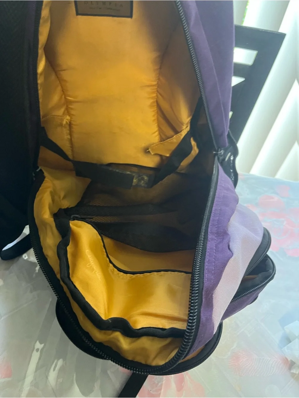 Purple and Lavender Women's Backpack -